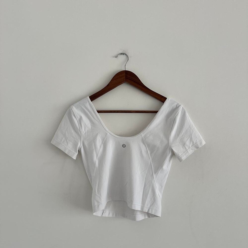 Lululemon Align Cropped Tee White Size M